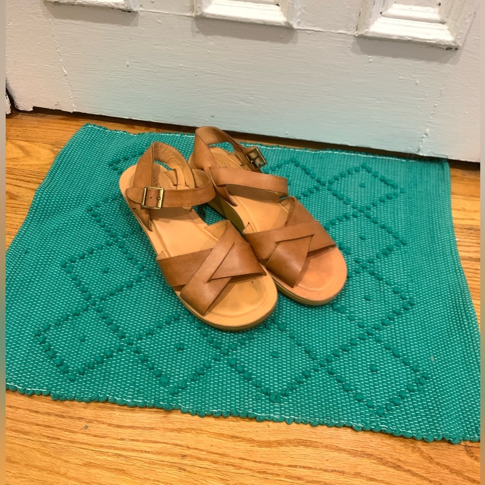 Tan Kork-Ease Sandals, Ideal for Summer